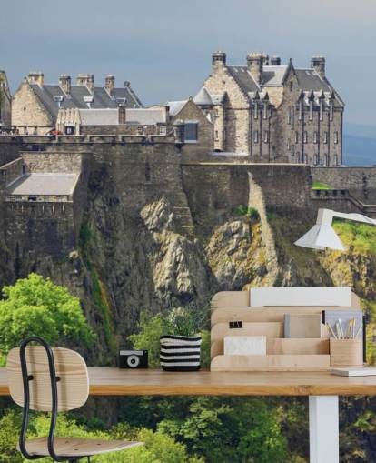 Papel de Parede Edinburgh Castle View Papel de Parede Edinburgh Castle View