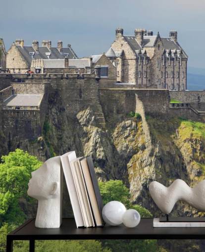 Edinburgh Castle Ansicht Hintergrundbild Edinburgh Castle Ansicht Hintergrundbild