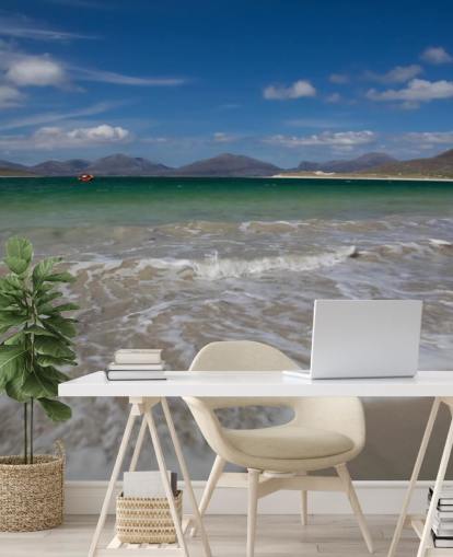 Papel de Parede Praia com Água Verde