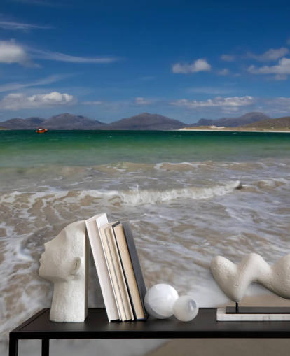 Papel de Parede Praia com Água Verde Papel de Parede Praia com Água Verde