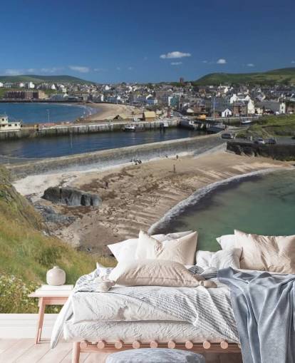 Fiskere Harbour Coast Baggrund