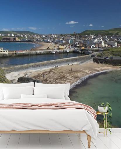 Fiskere Harbour Coast Baggrund