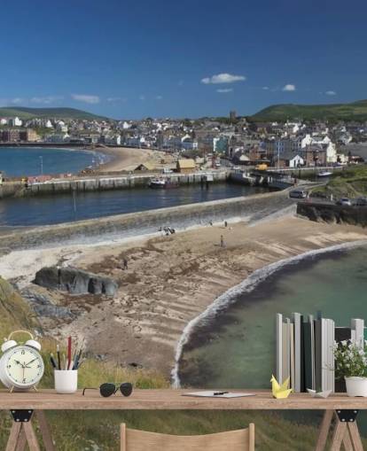 Fishermen Harbour Coast Wallpaper