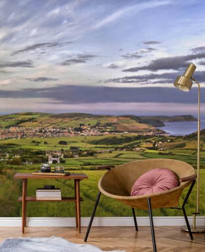 Panoramic Countryside Wallpaper