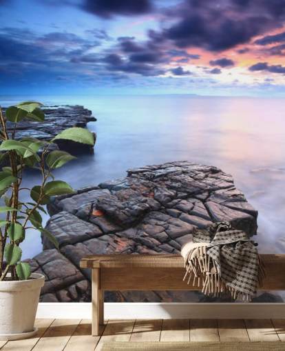 Muurschildering Rocky Coast