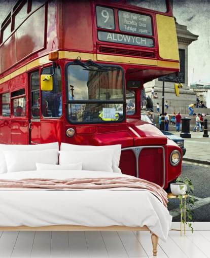 London dobbeltdækkerbus tapet