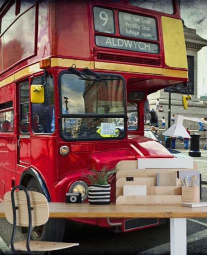 London dobbeltdækkerbus tapet London dobbeltdækkerbus tapet