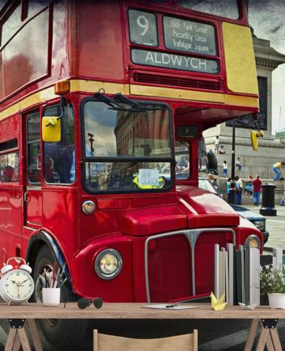 London Double Decker Bus Wallpaper