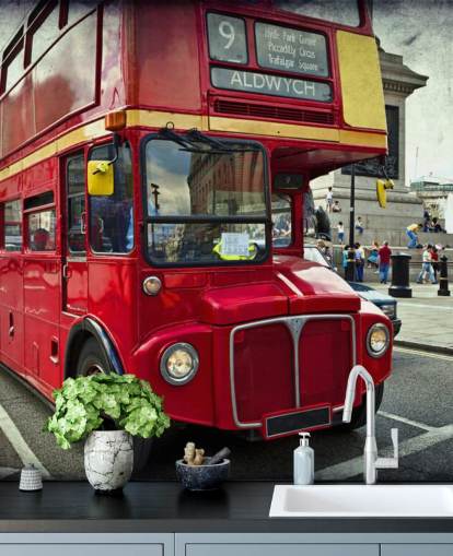 Fondo de pantalla de autobús de dos pisos Londres