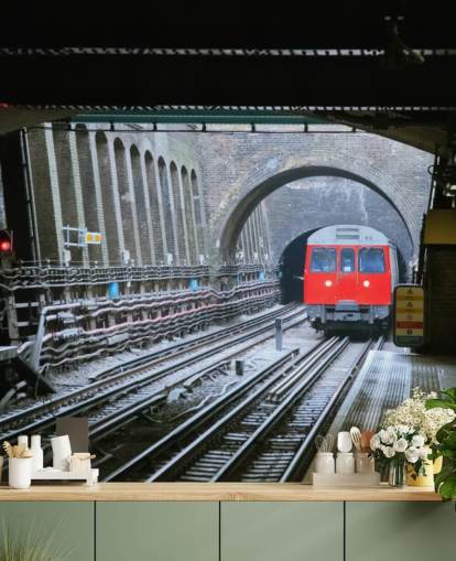 tfl tapet vægmaleri kaldet London Underground Train Tapet til kontorer, virksomheder og hjemmekontorer tfl tapet vægmaleri kaldet London Underground Train Tapet til kontorer, virksomheder og hjemmekontorer