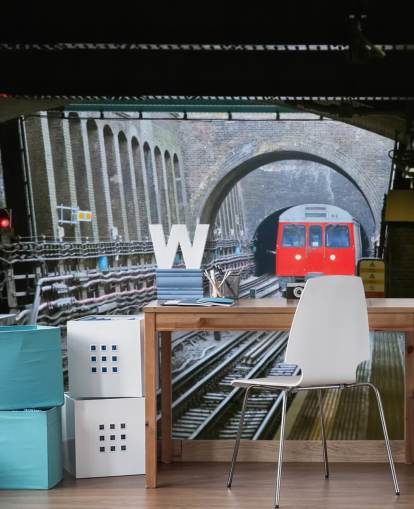mural de papel pintado TFL llamado Fondo de pantalla del metro de Londres para oficinas, negocios y oficinas en casa