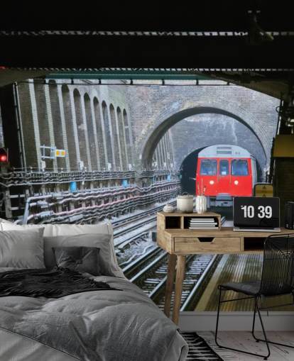 tfl tapet vægmaleri kaldet London Underground Train Tapet til kontorer, virksomheder og hjemmekontorer tfl tapet vægmaleri kaldet London Underground Train Tapet til kontorer, virksomheder og hjemmekontorer