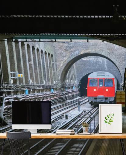 tfl tapetväggmålning som heter London Underground Train Bakgrund för kontor, företag och hemmakontor tfl tapetväggmålning som heter London Underground Train Bakgrund för kontor, företag och hemmakontor