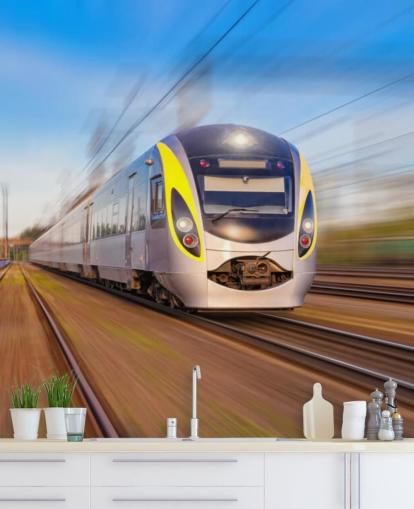 Papel Pintado Tren En Movimiento