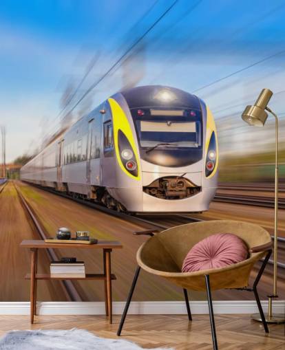 Papel Pintado Tren En Movimiento