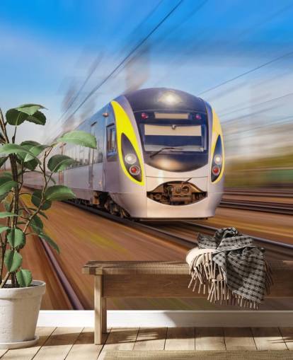 Papel Pintado Tren En Movimiento