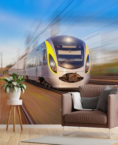 Papel Pintado Tren En Movimiento