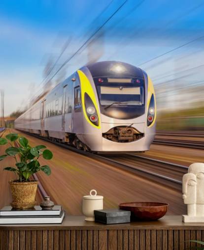 Papel Pintado Tren En Movimiento