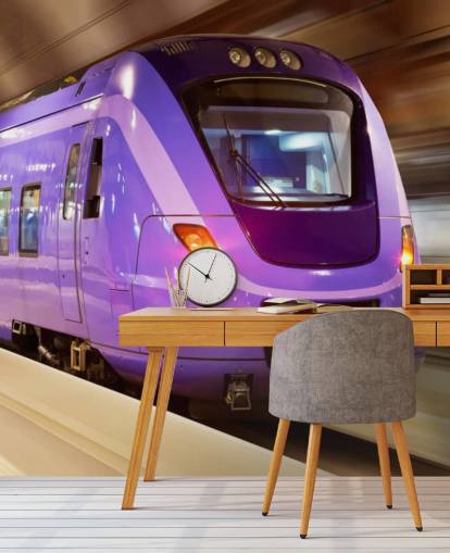 Purple Train Wallpaper