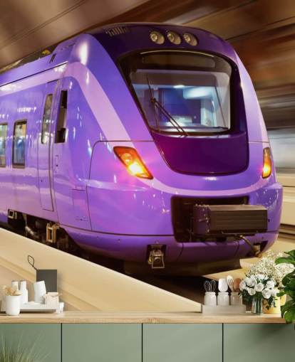 Purple Train Wallpaper