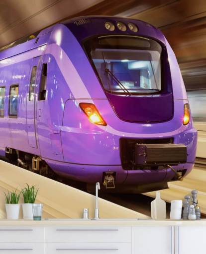 Purple Train Wallpaper