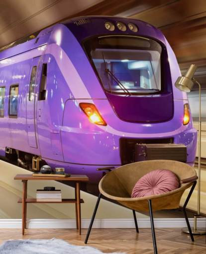Purple Train Wallpaper