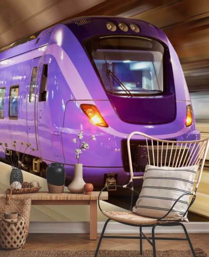 Purple Train Wallpaper