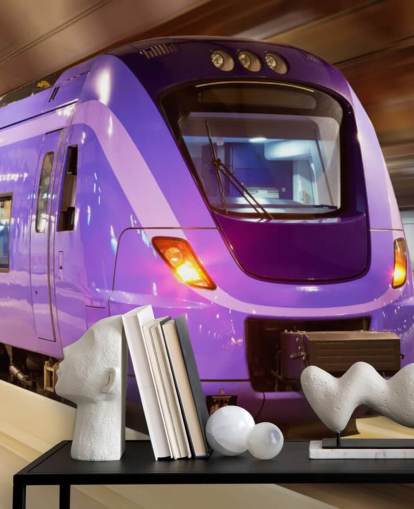 Purple Train Wallpaper