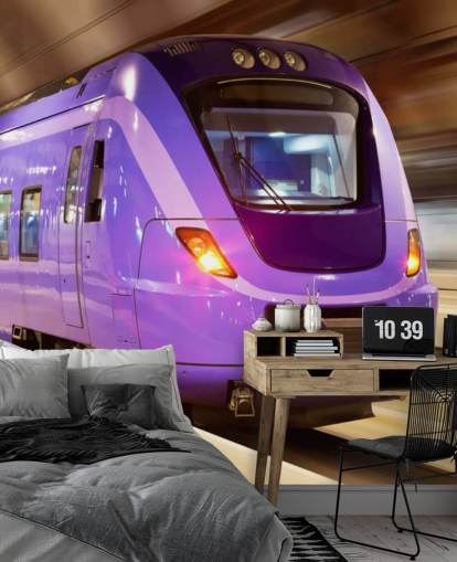 Purple Train Wallpaper