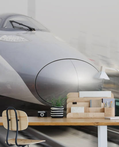 Papier Peint Déplacement Train Bullet