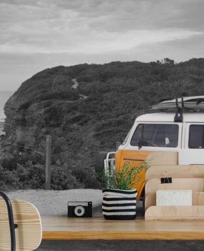 Yellow Campervan Wallpaper