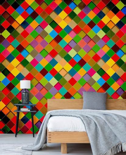 Decorazione murale con poster retrò grunge