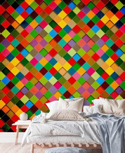 Retro Grunge Poster Design Wall Mural