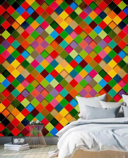 Decorazione murale con poster retrò grunge