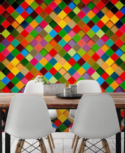 Decorazione murale con poster retrò grunge