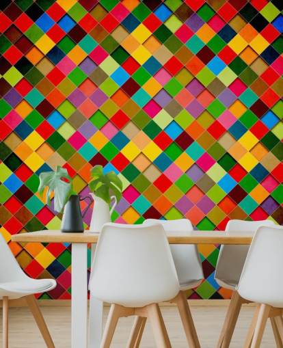 Decorazione murale con poster retrò grunge