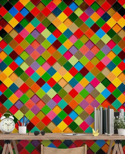 Retro Grunge Poster Design Wall Mural