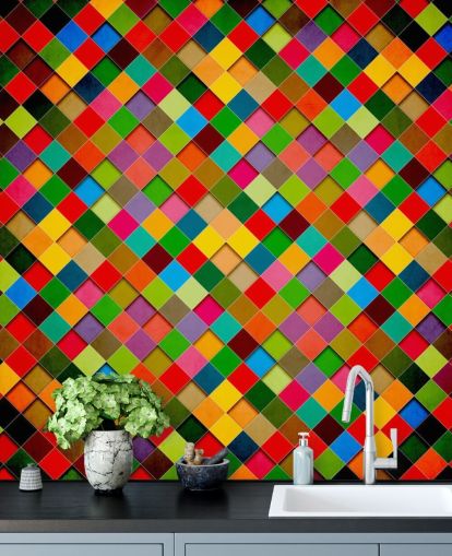 Retro Grunge Poster Design Wall Mural