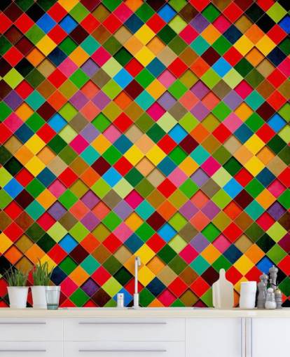 Retro Grunge Poster Design Wall Mural