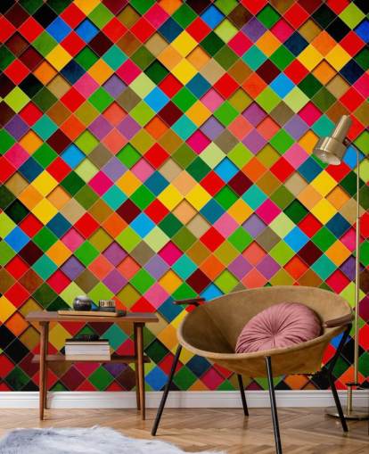 Retro Grunge Poster Design Wall Mural