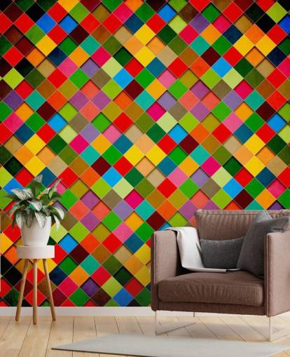 Retro Grunge Poster Design Wall Mural