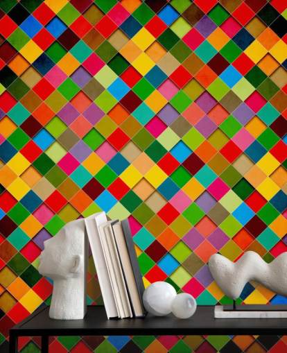 Retro Grunge Poster Design Wall Mural