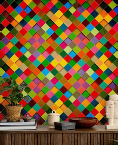 Decorazione murale con poster retrò grunge