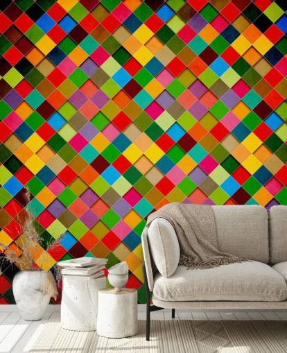 Retro Grunge Poster Design Wall Mural