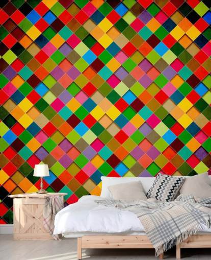 Retro Grunge Poster Design Wall Mural