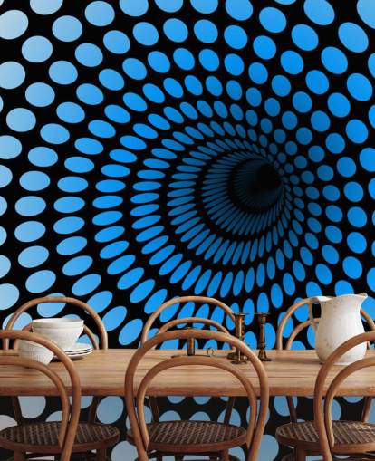 3D Sininen pisteviiva tunneli taustakuva 3D Sininen pisteviiva tunneli taustakuva