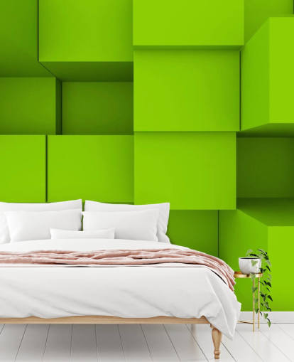 3D Green Cube Wallpaper 3D Green Cube Wallpaper