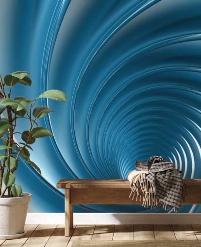 Fondo de pantalla 3D Blue Swirl
