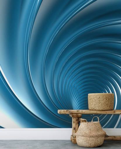 Fondo de pantalla 3D Blue Swirl