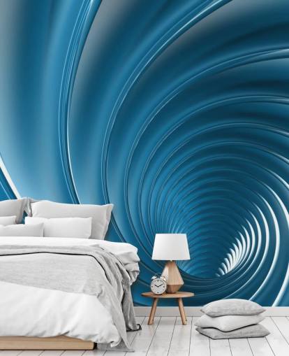 Fondo de pantalla 3D Blue Swirl